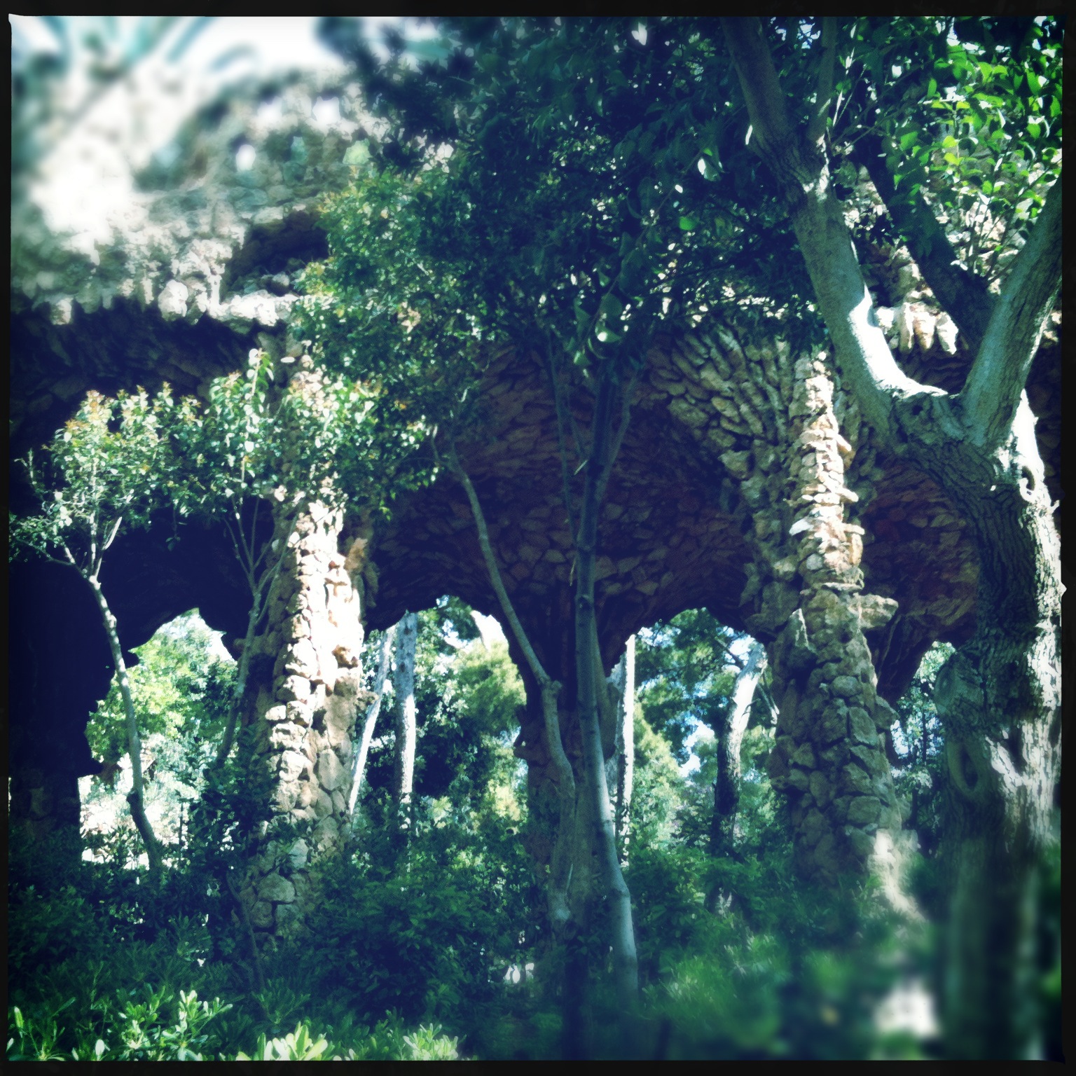 De togen in Parc Güell